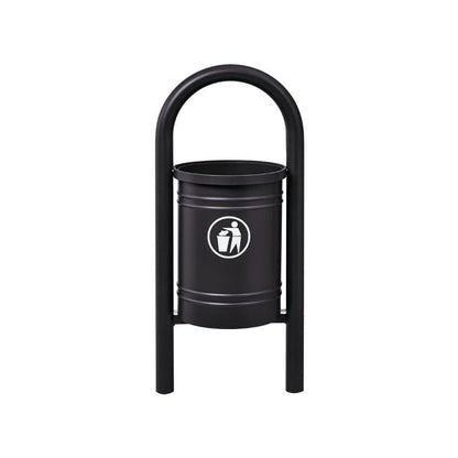Cityscape Direct Vercors Litter Bin Black (RAL 9005)