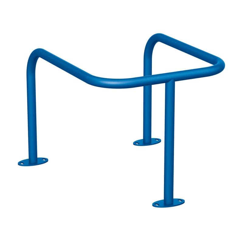 Cityscape Direct Pole Protector (35mm) Blue (RAL 5010) / Base Plates