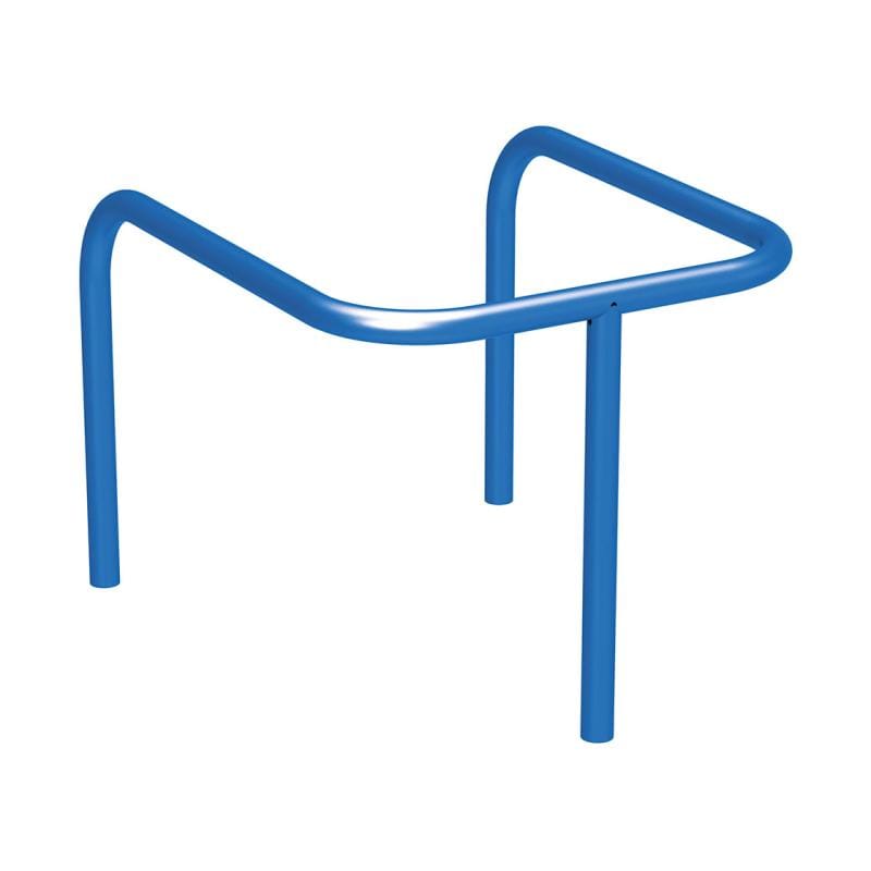 Cityscape Direct Pole Protector (35mm) Blue (RAL 5010) / Concrete