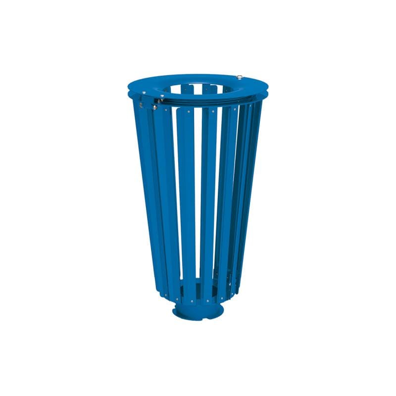 Cityscape Direct Lofoten Litter Bin (Steel) Blue (RAL 5010) / No Bucket