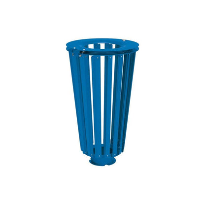 Cityscape Direct Lofoten Litter Bin (Steel) Blue (RAL 5010) / No Bucket