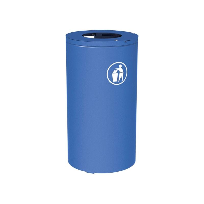 Cityscape Direct Olbia Litter Bin Blue (RAL 5010) / No Bucket