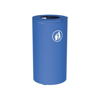 Cityscape Direct Olbia Litter Bin Blue (RAL 5010) / No Bucket