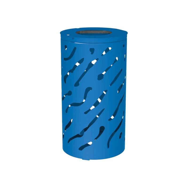 Cityscape Direct Venice Litter Bin Blue (RAL 5010) / No Bucket