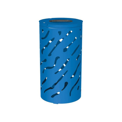 Cityscape Direct Venice Litter Bin Blue (RAL 5010) / No Bucket