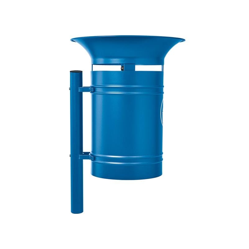 Cityscape Direct Valencia Litter Bin Blue (RAL 5010)