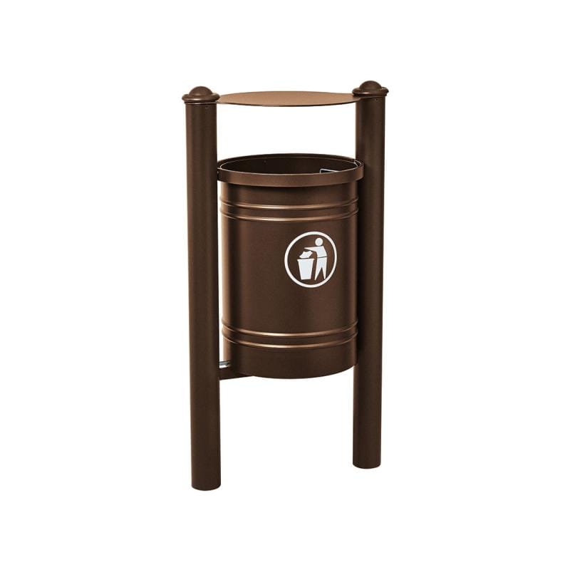 Cityscape Direct Province Litter Bin Brown (RAL 8017) / Agora