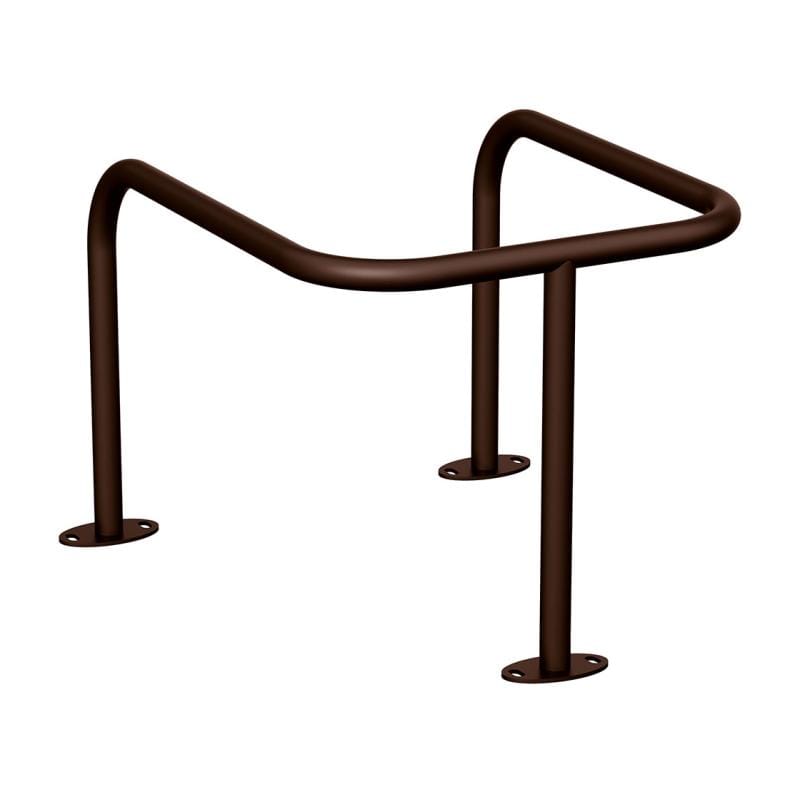 Cityscape Direct Pole Protector (35mm) Brown (RAL 8017) / Base Plates