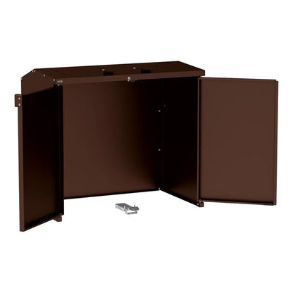 Cityscape Direct Berlin Wheelie Bin Enclosure Brown (RAL 8017)