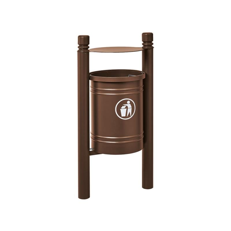Cityscape Direct Province Litter Bin Brown (RAL 8017) / City