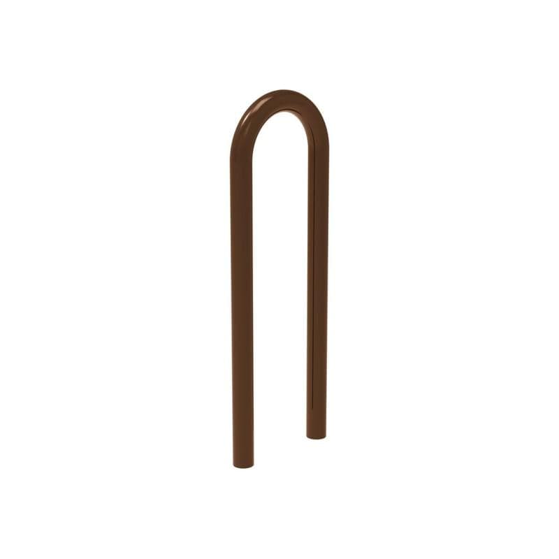 Cityscape Direct Trombone Bicycle Stand Brown (RAL 8017) / Concrete