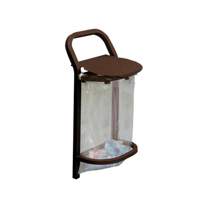 Cityscape Direct Conviviale Security Litter Bin Brown (RAL 8017)