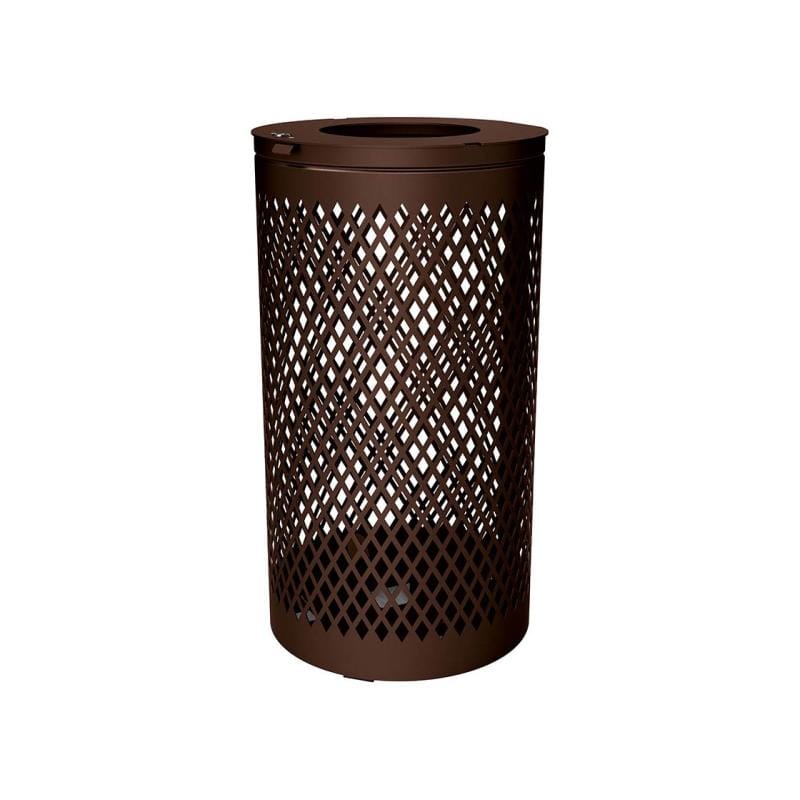 Cityscape Direct Losange Litter Bin Brown (RAL 8017)