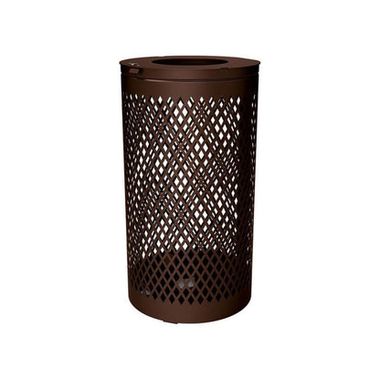 Cityscape Direct Losange Litter Bin Brown (RAL 8017)