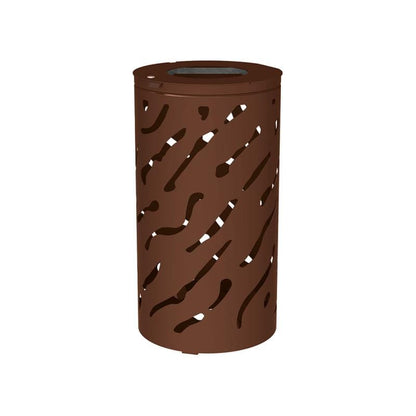 Cityscape Direct Venice Litter Bin Brown (RAL 8017) / No Bucket