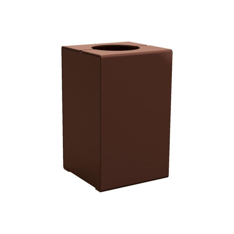 Cityscape Direct Kube Litter Bin (Steel) Brown (RAL 8017) / No Lid