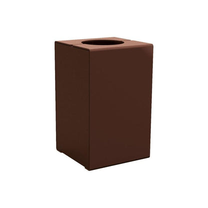 Cityscape Direct Kube Litter Bin (Steel) Brown (RAL 8017) / No Lid