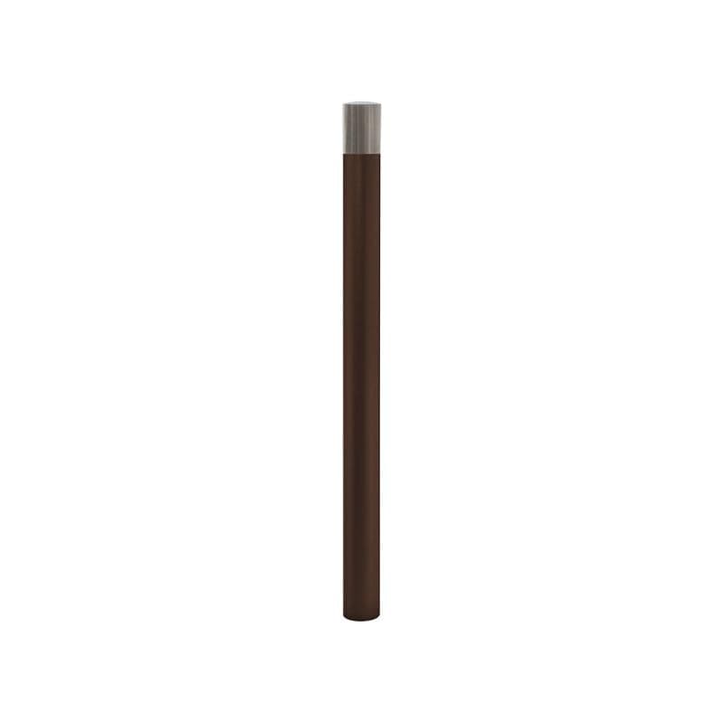 Cityscape Direct Province Brushed Steel 'High Visibility' Bollard Brown (RAL 8017)
