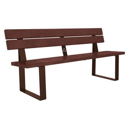Cityscape Direct Riga Seat (Recycled Plastic) Brown (RAL 8017)