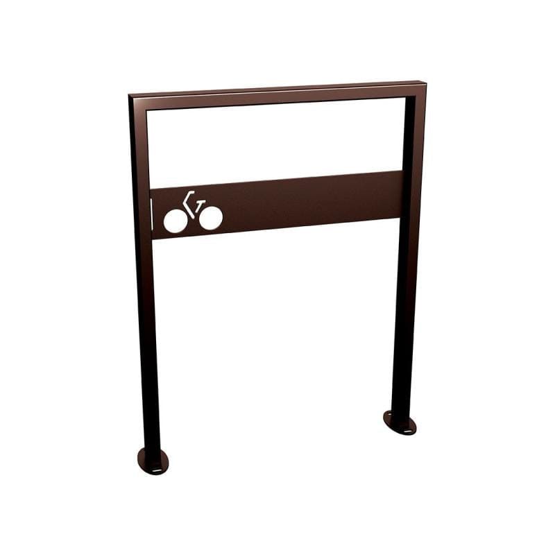 Cityscape Direct Milan Bicycle Stand Brown (RAL 8017) / Signed / Base Plates