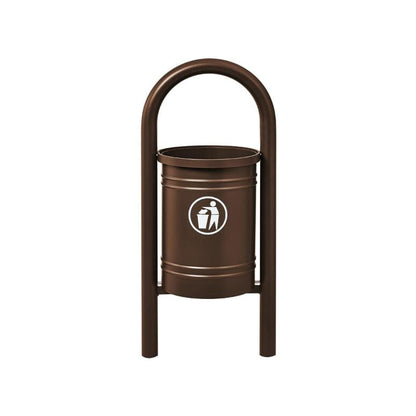 Cityscape Direct Vercors Litter Bin Brown (RAL 8017)