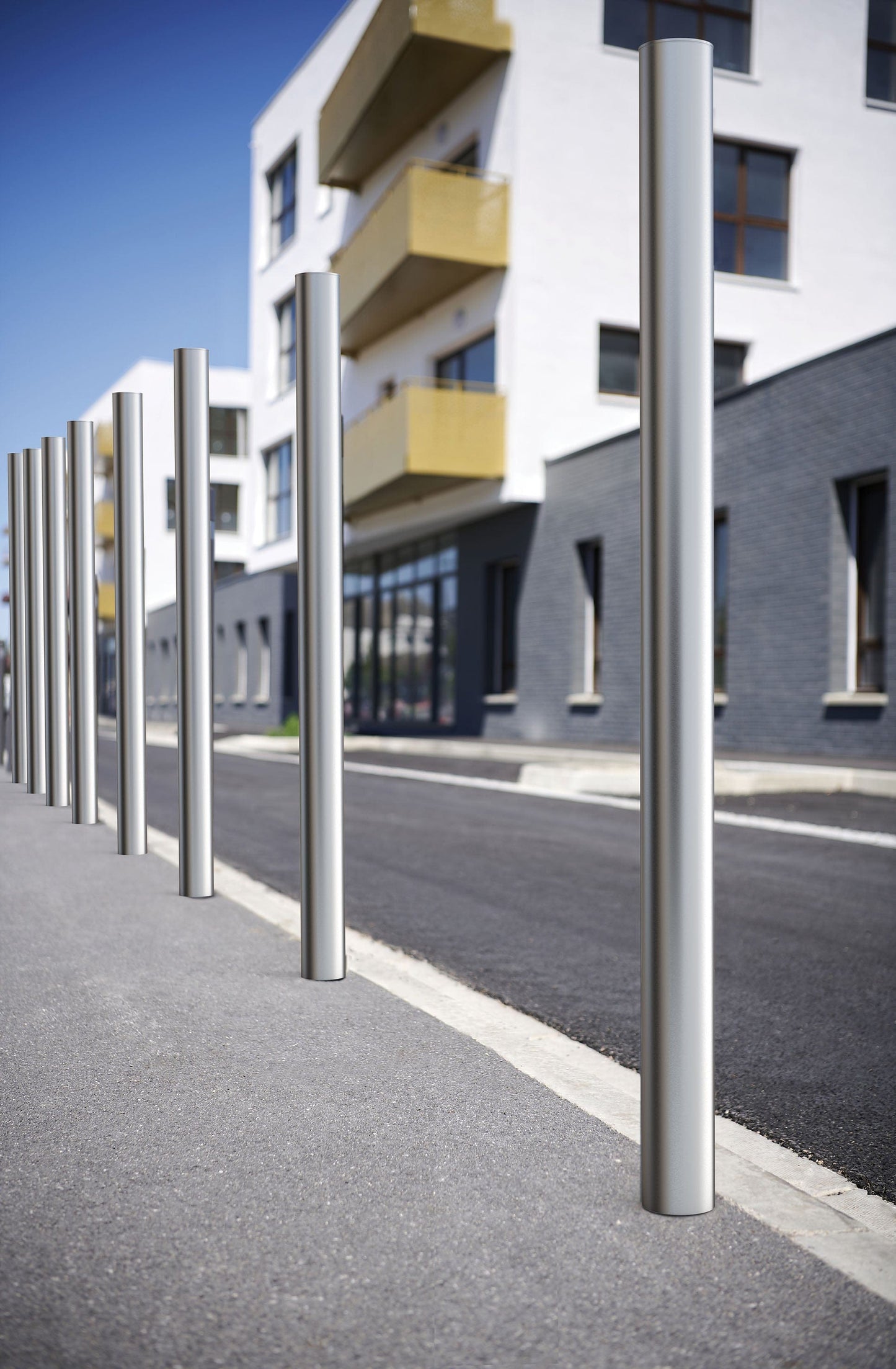Cityscape Direct Brushed Stainless Steel Bollard