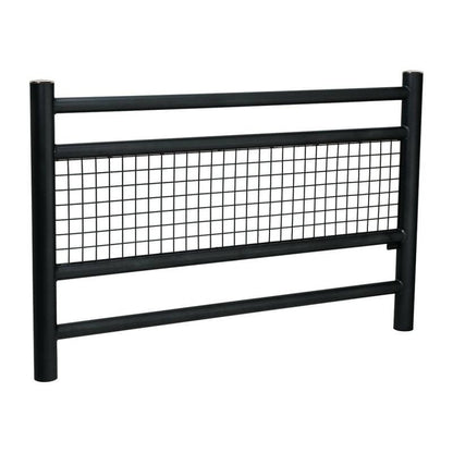 Cityscape Direct Linea Railing Brushed Steel / Black (RAL 9005)