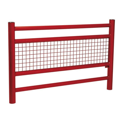 Cityscape Direct Linea Railing Brushed Steel / Burgundy (RAL 3004)