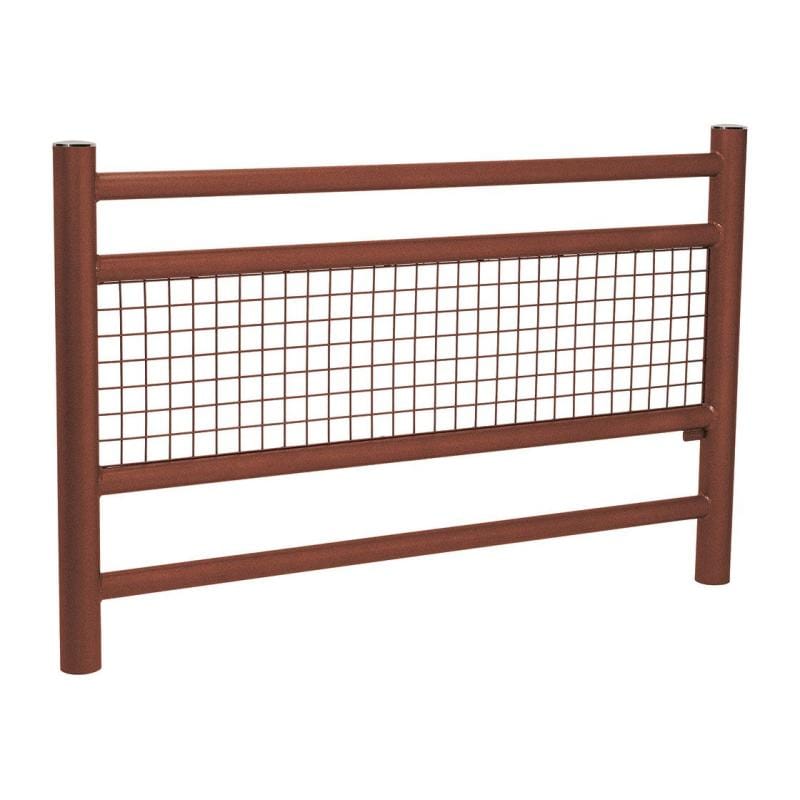 Cityscape Direct Linea Railing Brushed Steel / Corten Effect