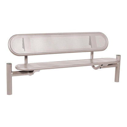 Cityscape Direct Province Seat Brushed Steel / Light Grey (RAL 7044)
