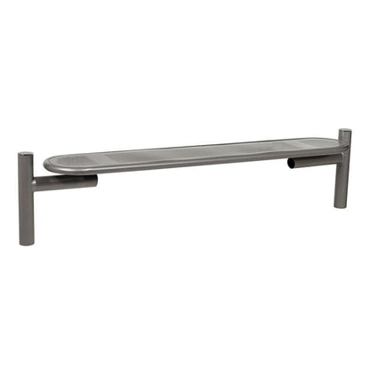 Cityscape Direct Province Bench Brushed Steel / Procity Grey
