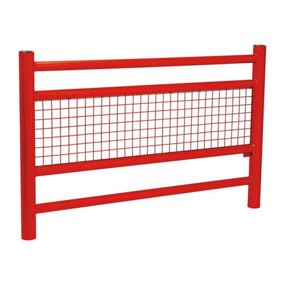Cityscape Direct Linea Railing Brushed Steel / Red (RAL 3020)