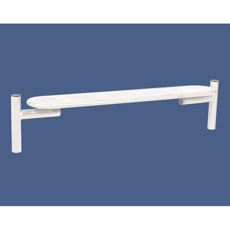 Cityscape Direct Province Bench Brushed Steel / White (RAL 9010)
