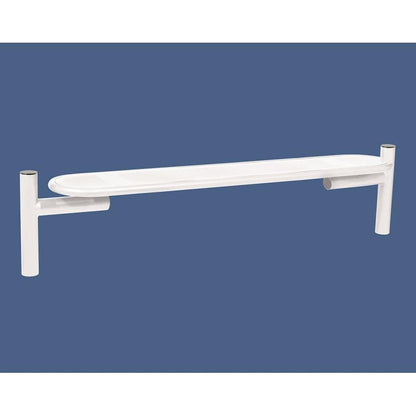 Cityscape Direct Province Bench Brushed Steel / White (RAL 9010)