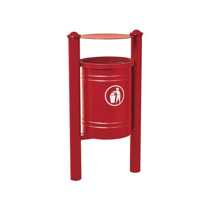 Cityscape Direct Province Litter Bin Burgundy (RAL 3004 / Agora