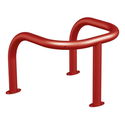 Cityscape Direct Pole Protector (60mm) Burgundy (RAL 3004) / Base Plates