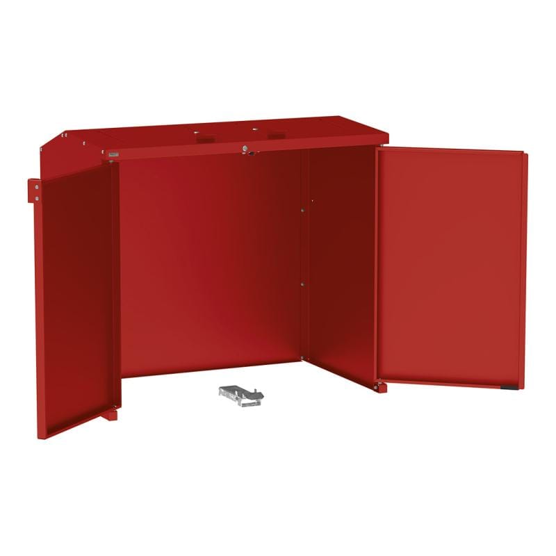 Cityscape Direct Berlin Wheelie Bin Enclosure Burgundy (RAL 3004)