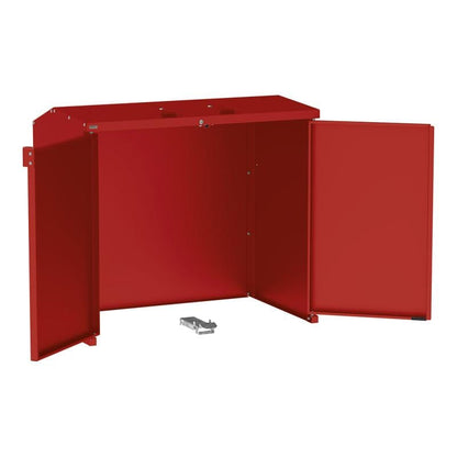 Cityscape Direct Berlin Wheelie Bin Enclosure Burgundy (RAL 3004)