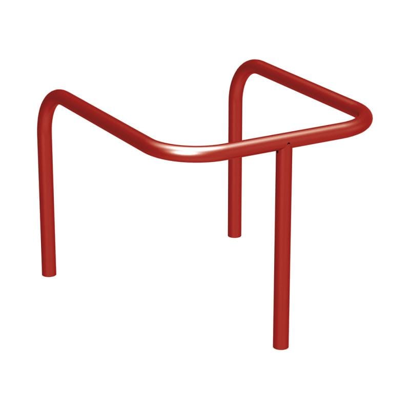 Cityscape Direct Pole Protector (35mm) Burgundy (RAL 3004) / Concrete