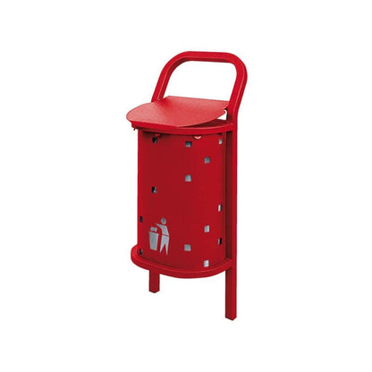 Cityscape Direct Conviviale Litter Bin Burgundy (RAL 3004