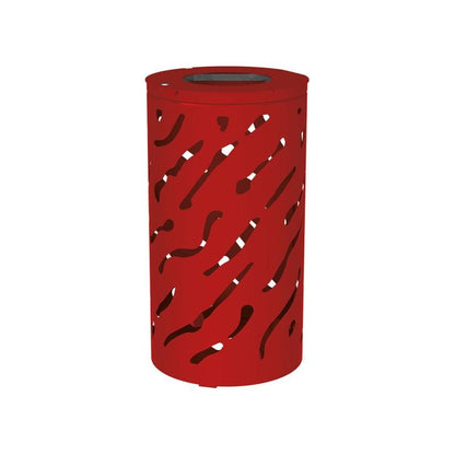 Cityscape Direct Venice Litter Bin Burgundy (RAL 3004 / No Bucket
