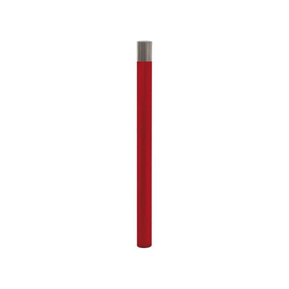 Cityscape Direct Province Brushed Steel 'High Visibility' Bollard Burgundy (RAL 3004)