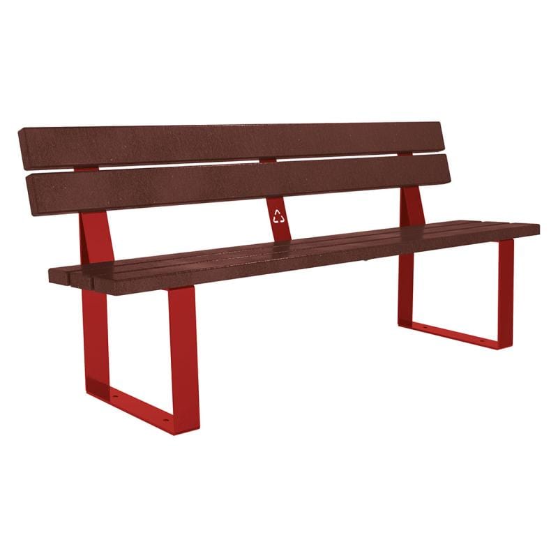 Cityscape Direct Riga Seat (Recycled Plastic) Burgundy (RAL 3004)