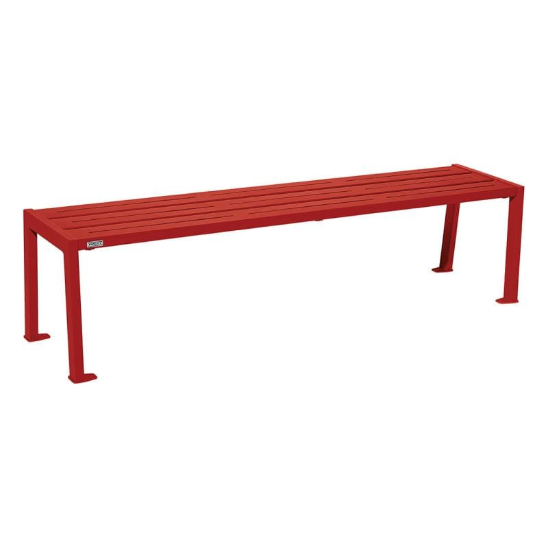 Cityscape Direct Silaos Bench (Steel) Burgundy (RAL 3004)