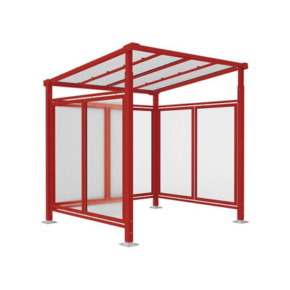 Cityscape Direct Milan Bicycle Shelter Burgundy (RAL 3004) / Single Unit (Full Cladding)