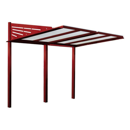 Cityscape Direct Conviviale Bicycle Shelter Burgundy (RAL 3004) / Single Unit (No Cladding)