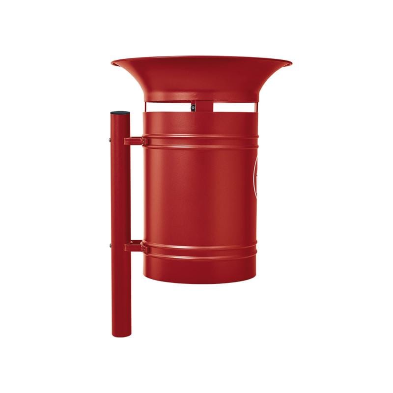 Cityscape Direct Valencia Litter Bin Burgundy (RAL 3004