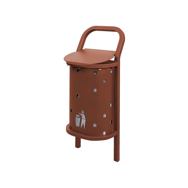 Cityscape Direct Conviviale Litter Bin Corten Effect