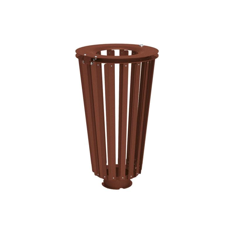 Cityscape Direct Lofoten Litter Bin (Steel) Corten Effect / No Bucket