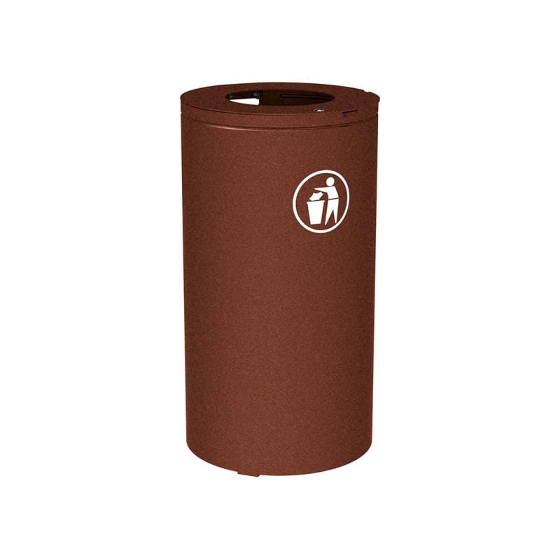 Cityscape Direct Olbia Litter Bin Corten Effect / No Bucket
